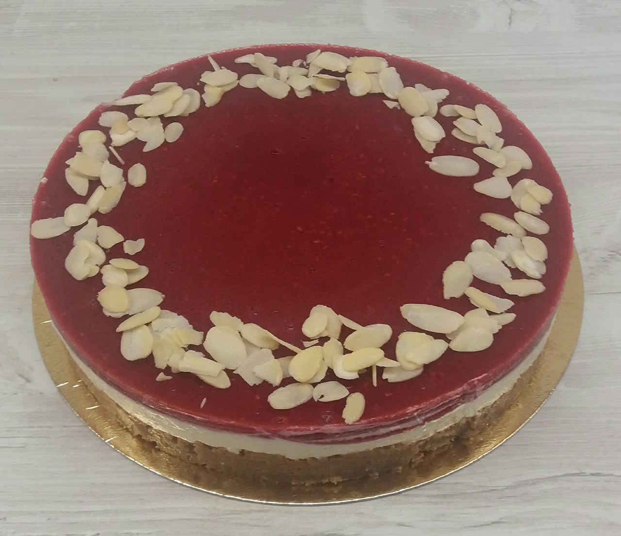 Malinový cheescake